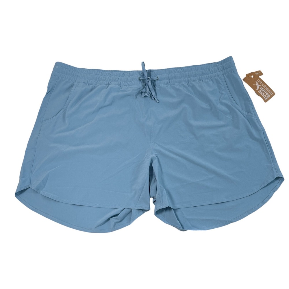 Eddie Bauer Womens Departure Shorts 2X Blue Fog UPF 50+ Active Hiking 4875 NEW
